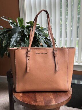 MARC JACOBS Commuter Tote Bag, Cognac Tan